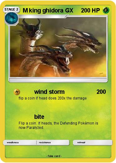 Pokemon M king ghidora GX