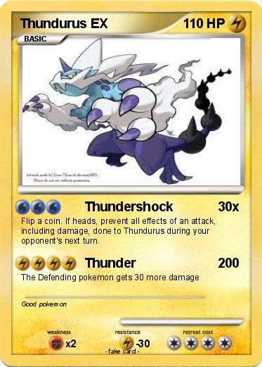 Pokemon Thundurus EX