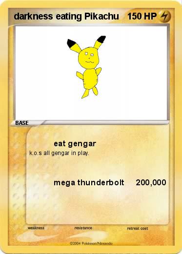 Pokemon darkness eating Pikachu