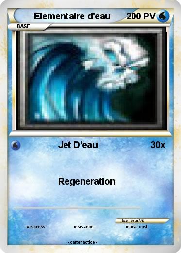 Pokemon Elementaire d'eau