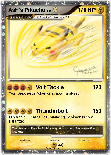 Pokemon Ash's Pikachu