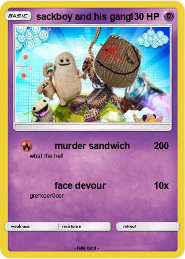 Pokemon sackboy and his gang