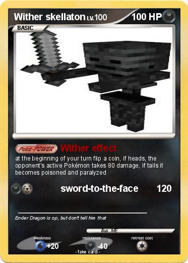 Pokemon Wither skellaton