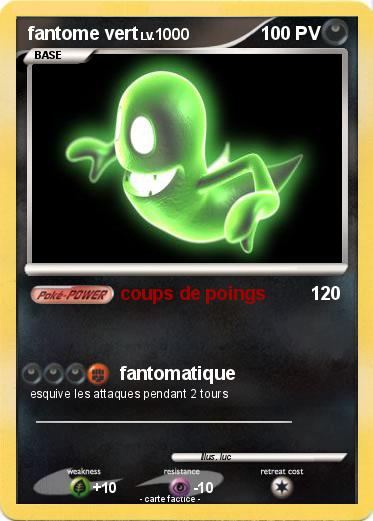 Pokemon fantome vert