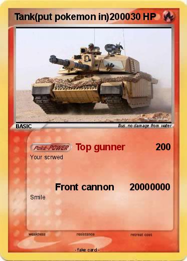 Pokemon Tank(put pokemon in)2000