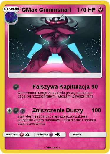 Pokemon GMax Grimmsnarl