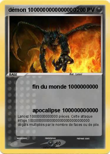 Pokemon démon 1000000000000000