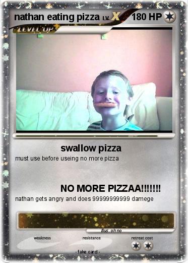 Pokemon nathan eating pizza