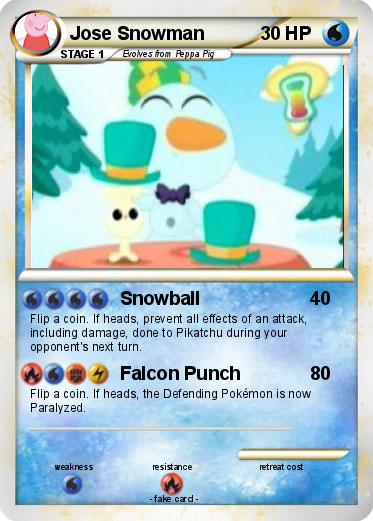 Pokemon Jose Snowman