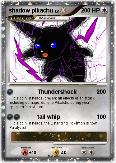 Pokemon shadow pikachu