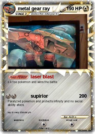 Pokemon metal gear ray