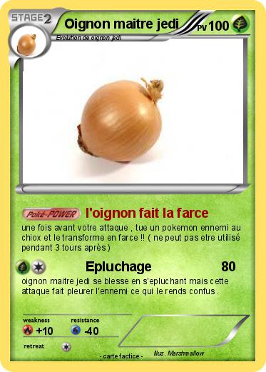 Pokemon Oignon maitre jedi