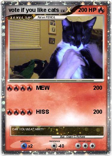 Pokemon vote if you like cats