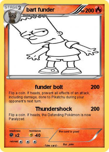 Pokemon bart funder