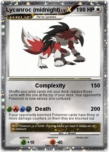 Pokemon Lycanroc (midnight)