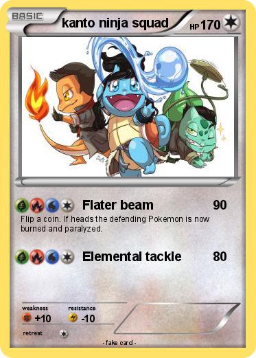 Pokemon kanto ninja squad