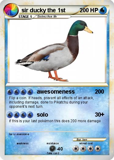 Pokemon sir ducky the 1st