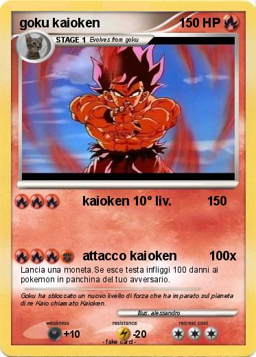 Pokemon goku kaioken