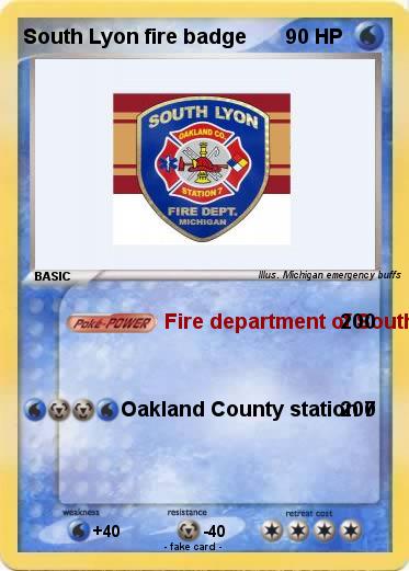 Pokemon South Lyon fire badge