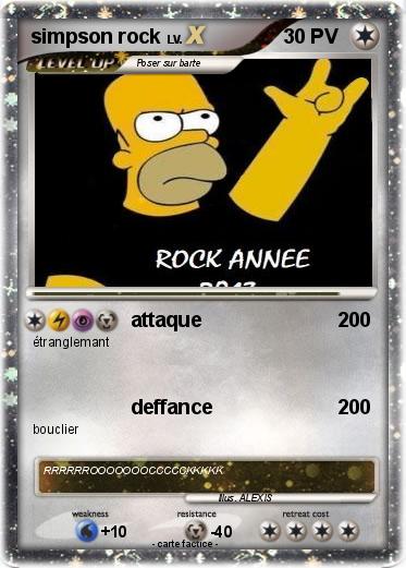 Pokemon simpson rock