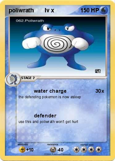 Pokemon poliwrath       lv x