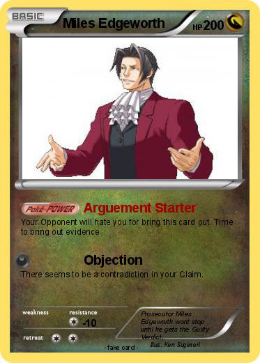 Pokemon Miles Edgeworth