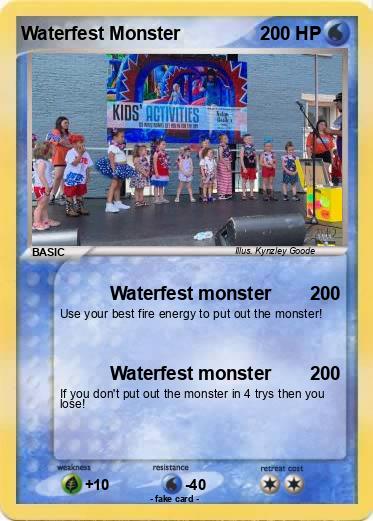 Pokemon Waterfest Monster