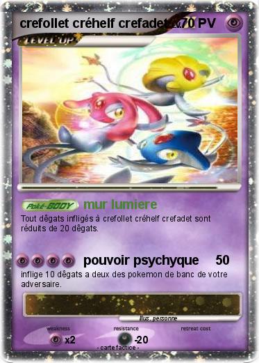 Pokemon crefollet créhelf crefadet