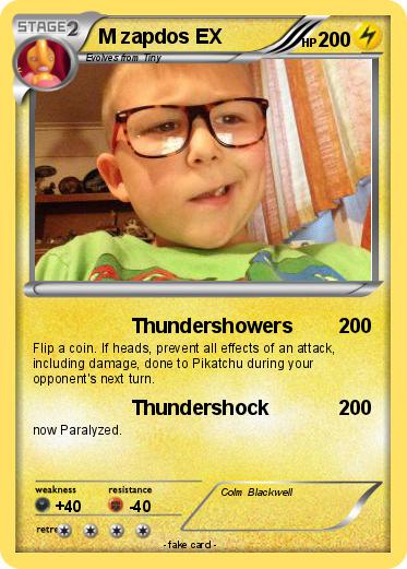 Pokemon M zapdos EX