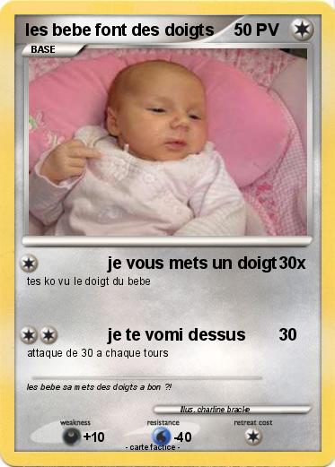 Pokemon les bebe font des doigts