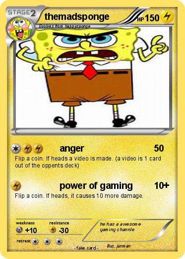 Pokemon themadsponge