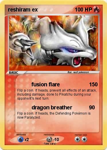 Pokemon reshiram ex
