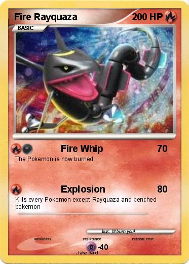 Pokemon Fire Rayquaza