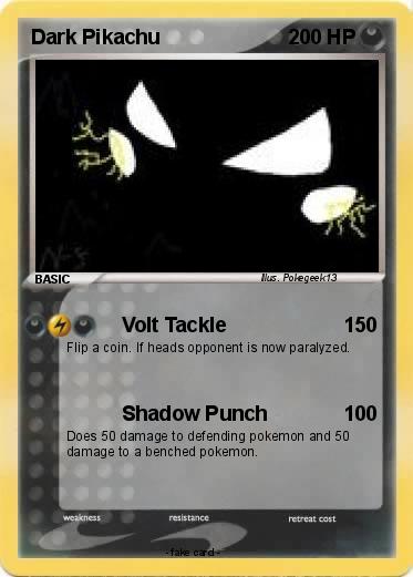 Pokemon Dark Pikachu