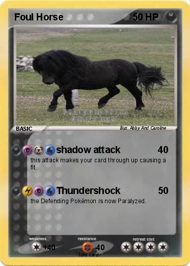 Pokemon Foul Horse