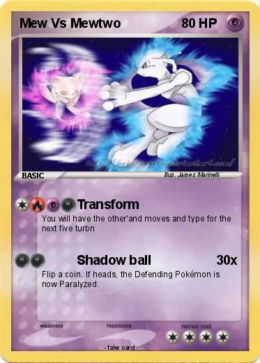 Pokemon Mew Vs Mewtwo