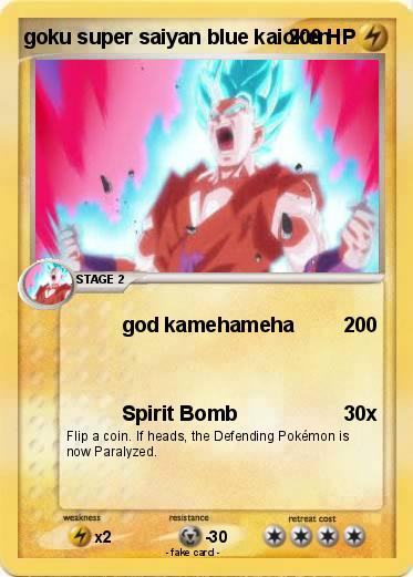 Pokemon goku super saiyan blue kaioken
