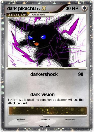 Pokemon dark pikachu