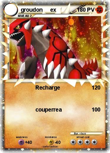 Pokemon groudon     ex