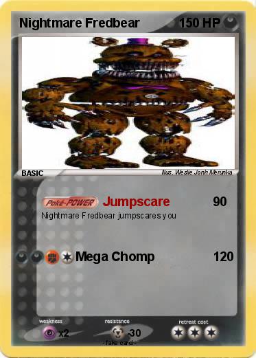 Pokemon Nightmare Fredbear