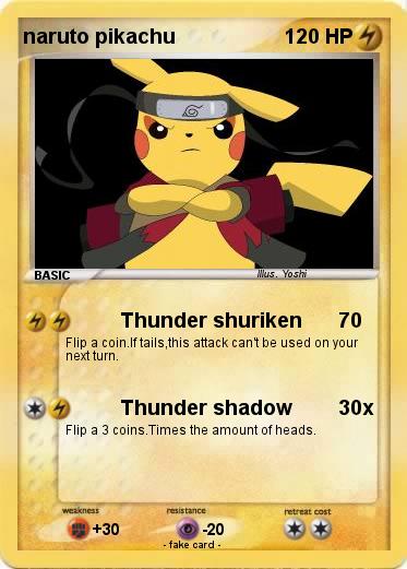Pokemon naruto pikachu