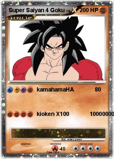 Pokemon Super Saiyan 4 Goku