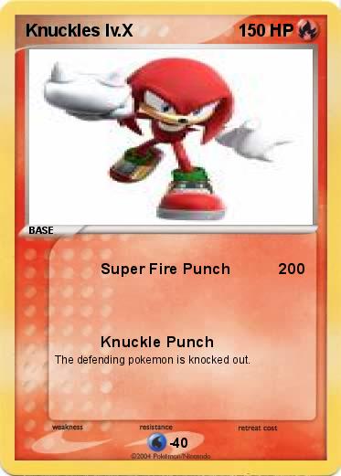 Pokemon Knuckles lv.X