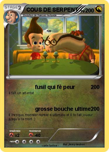 Pokemon COUS DE SERPENT