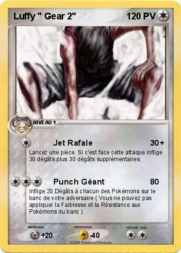 Pokemon Luffy " Gear 2"