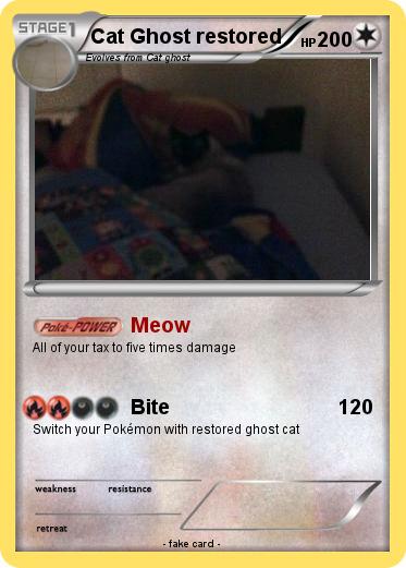Pokemon Cat Ghost restored