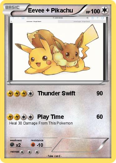 Pokemon Eevee + Pikachu