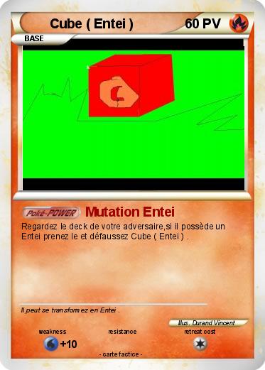 Pokemon Cube ( Entei )
