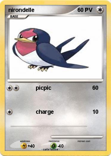 Pokemon nirondelle