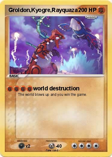 Pokemon Groldon,Kyogre,Rayquaza